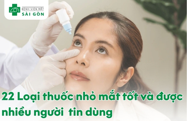 Thuốc nhỏ mắt cho bệnh nhân sau phẫu thuật xóa cận