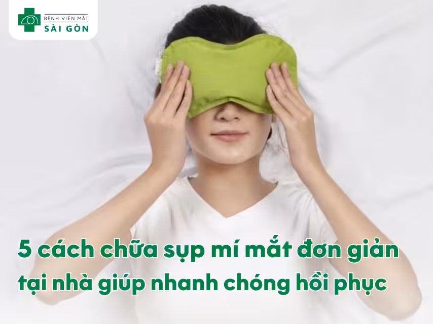 cách chữa sụp mí mắt đơn giản tại nhà