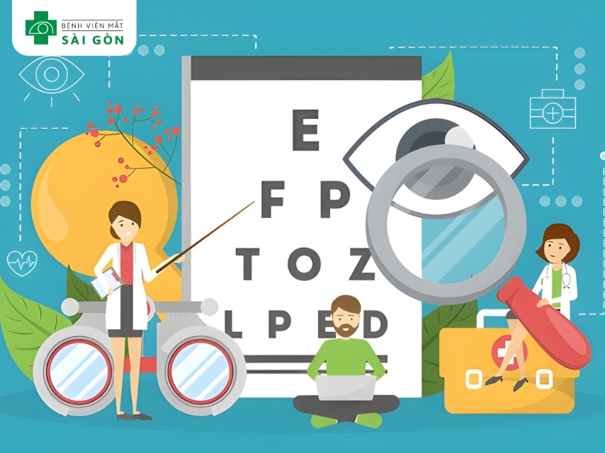 Bảng đo mắt kiểm tra độ sắc nét của thị lực