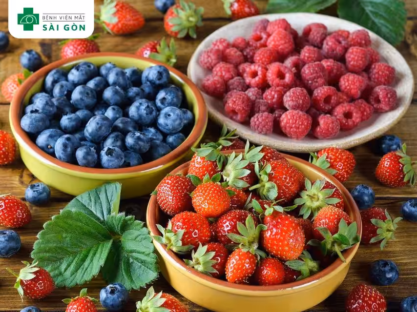Các loại quả mọng giàu collagen