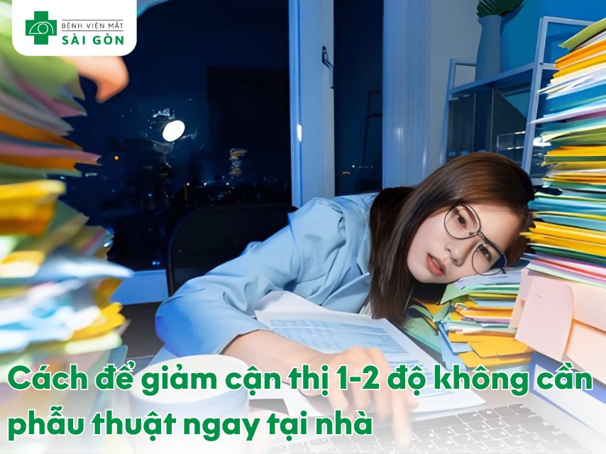 Cách để giảm cận thị 1-2 độ không cần phẫu thuật