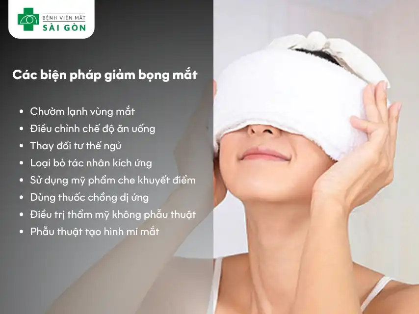 Cách giảm bọng mắt