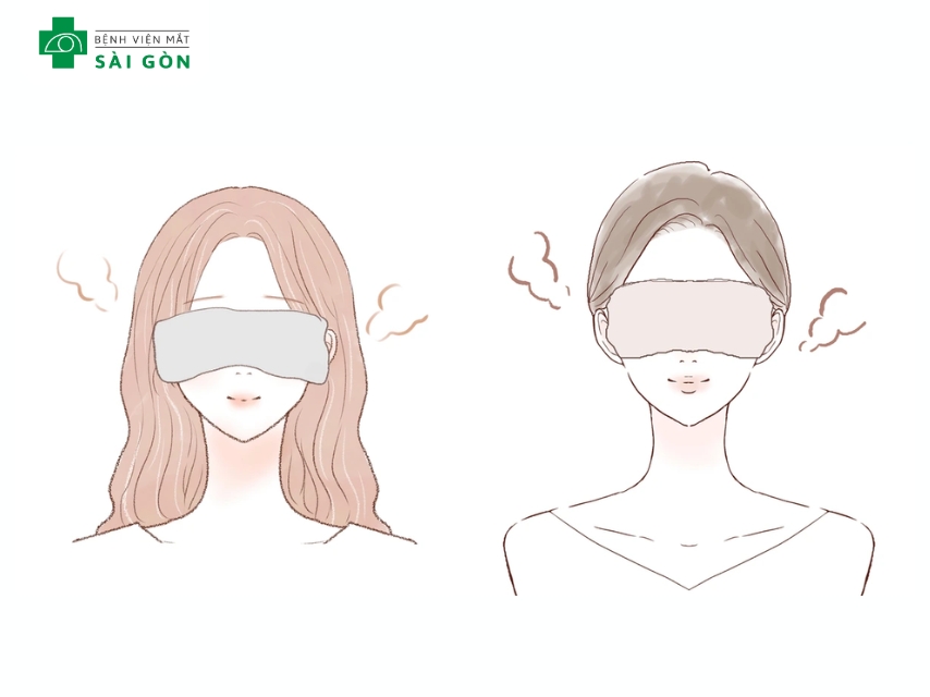 Chườm lạnh có tác dụng làm dịu cảm giác ngứa, giảm sưng tấy và đỏ quanh mắt, chườm ấm phù hợp trong trường hợp có nhiều ghèn, chảy dịch