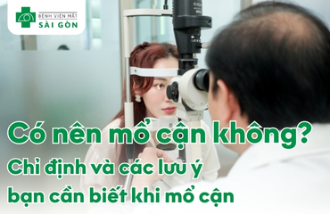 Phẫu thuật giúp hết cận