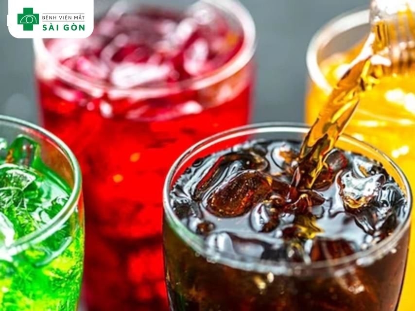 Hạn chế đồ ngọt, nước uống có gas đau mắt đỏ