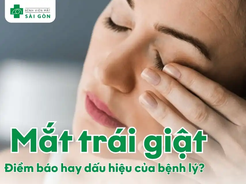 Mắt trái giật ở nam nữ
