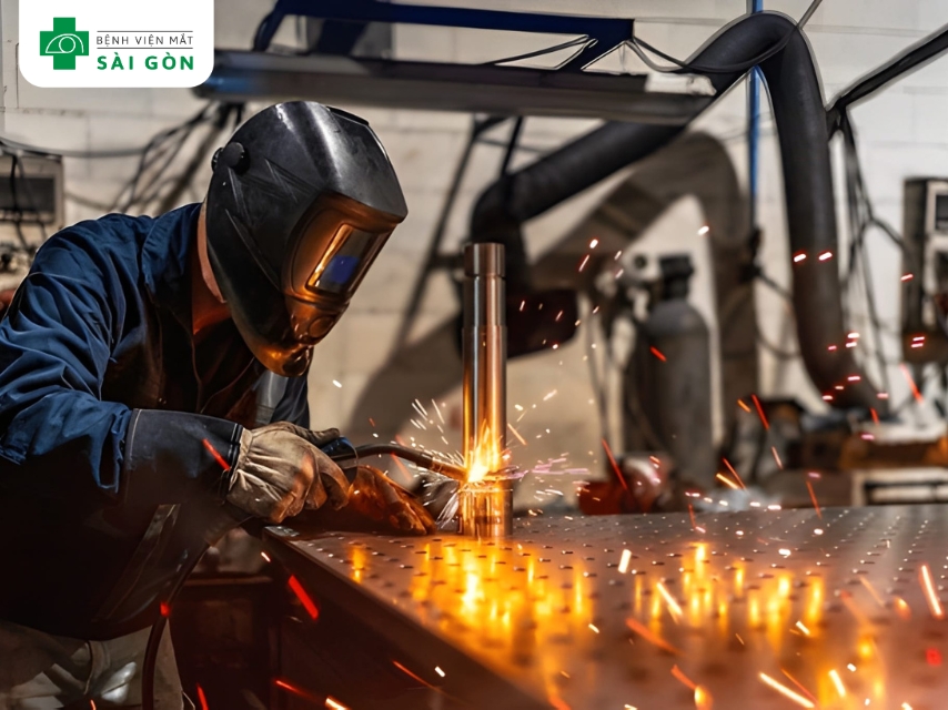 Khiếm thị do môi trường làm việc nguy hiểm