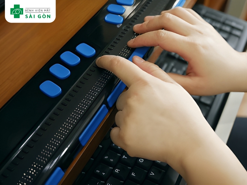 Khiếm thị là tình trạng mắt có thị lực kém ngay sau phẫu thuật khúc xạ