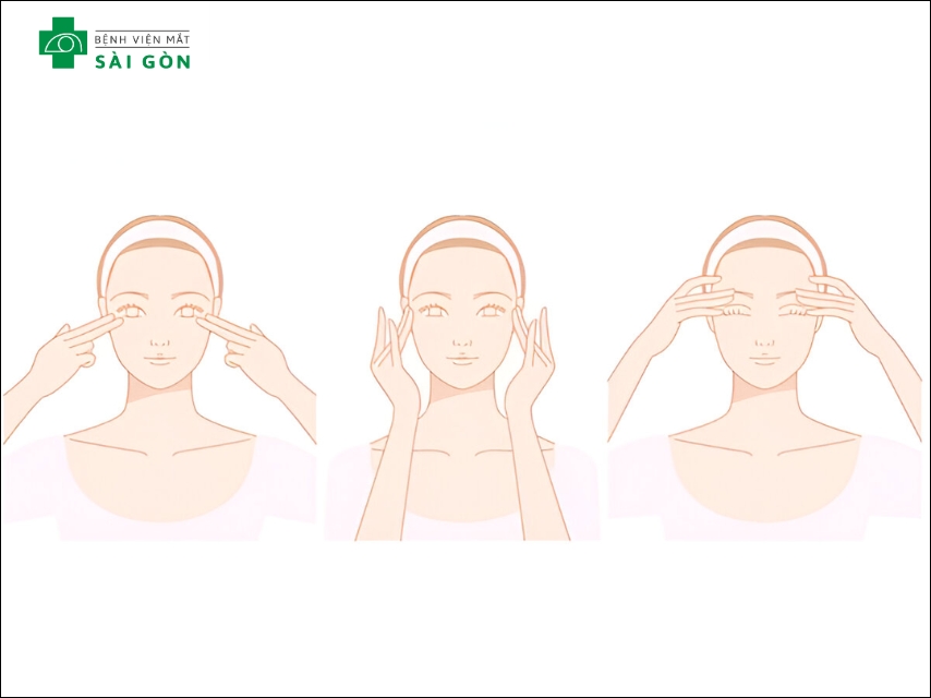 Massage nhẹ giúp mở thông tuyến nhờn bị tắc