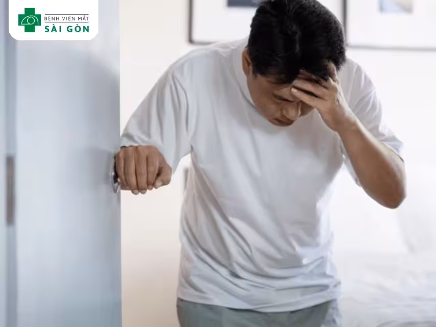 Mắt mờ do thiếu máu não cục bộ