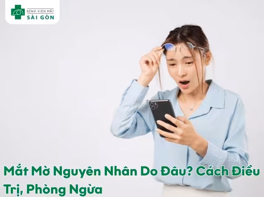 Mắt mờ nguyên nhân do đâu