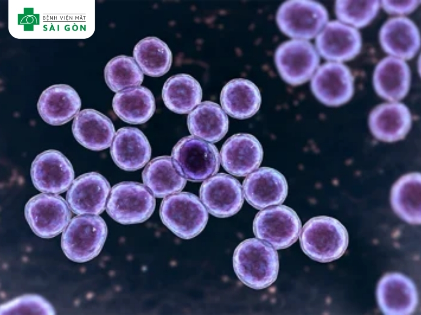 Vi khuẩn Staphylococcus aureus gây viêm bờ mi