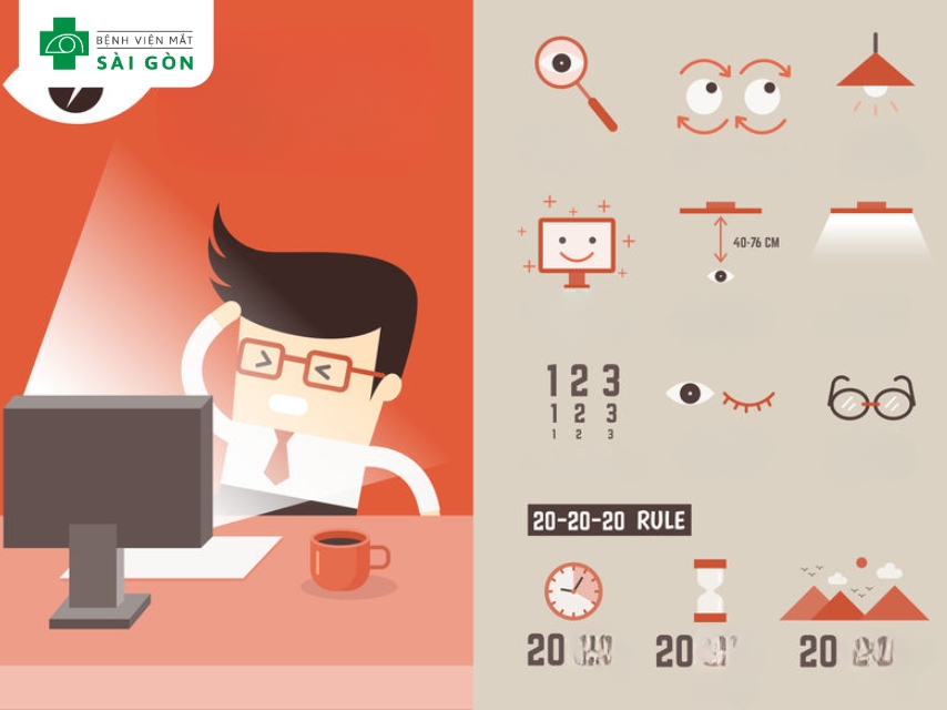 Giữ khoảng cách với thiết bị điện tử giúp giảm mỏi mắt