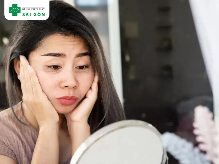 Di truyền khiến mắt bị thâm