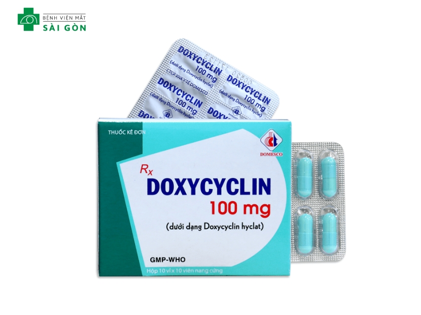 Sử dụng thuốc kháng sinh điều trị lẹo mắt