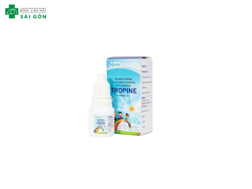 Thuốc nhỏ mắt cận kê đơn Atropine 0,01%