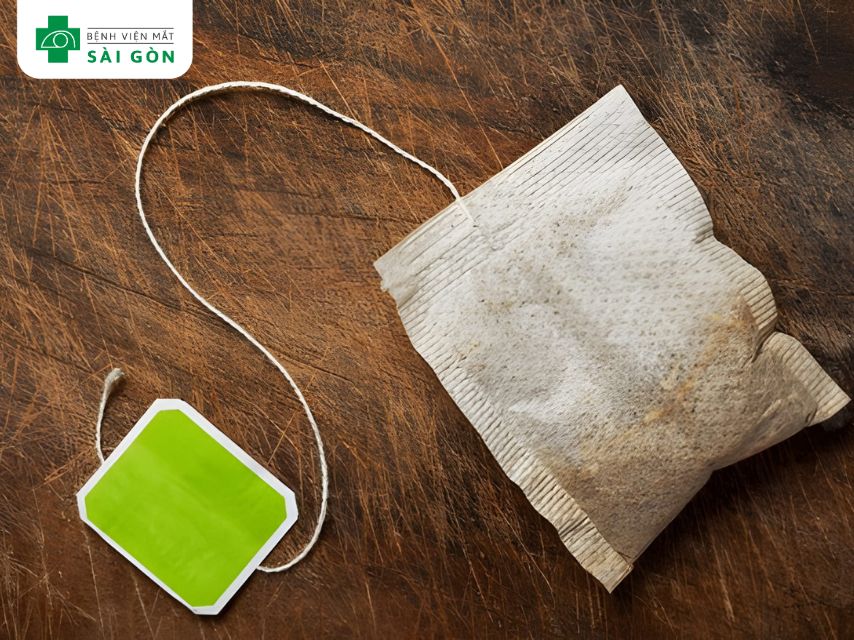 Chườm trà túi lọc