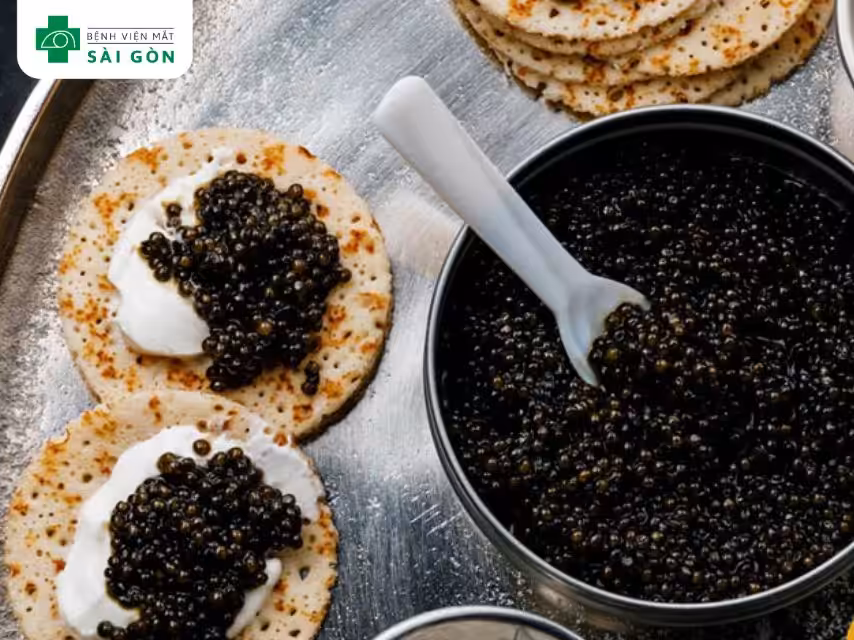 Trứng cá muối giàu omega-3