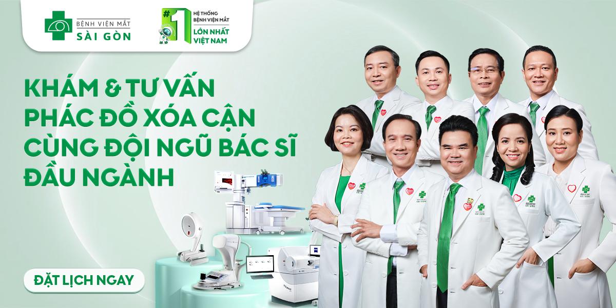 khám và tư vấn mổ cận miễn phí tại Mắt Sài Gòn