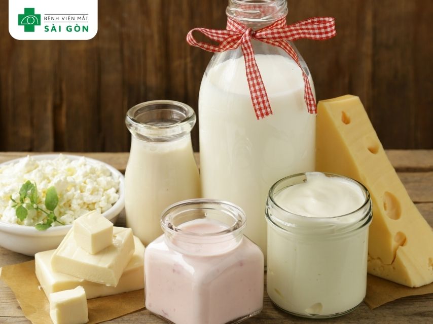 Sữa và các sản phẩm từ sữa cung cấp vitamin B2