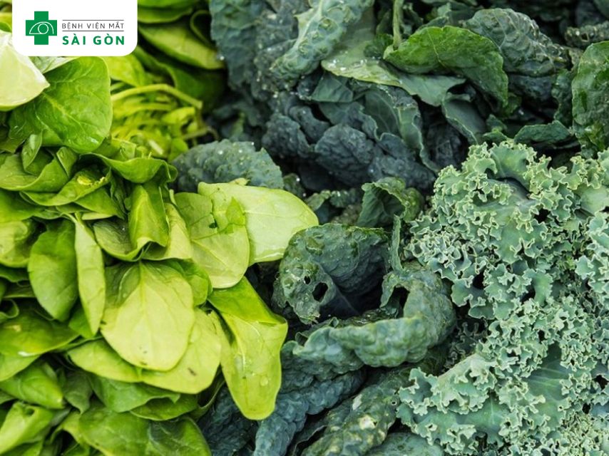 Rau lá xanh giàu folate