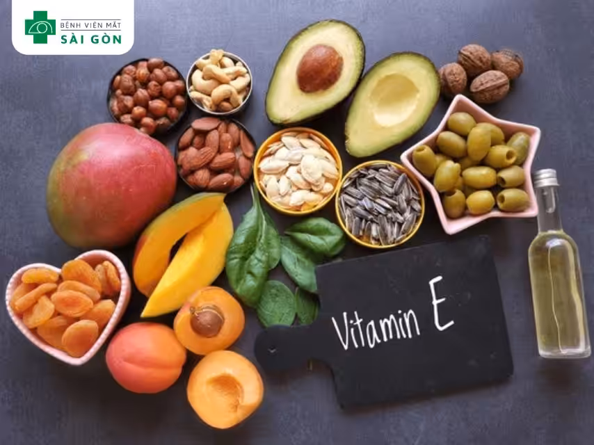 Vitamin E tốt cho mắt