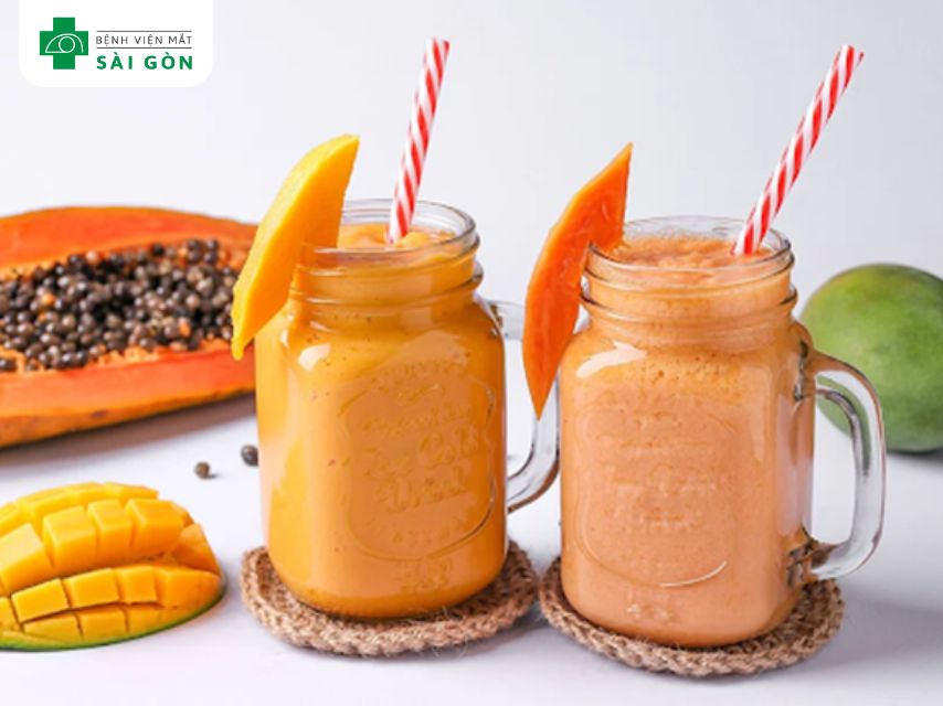 Xoài và đu đủ giàu lutein, zeaxanthin